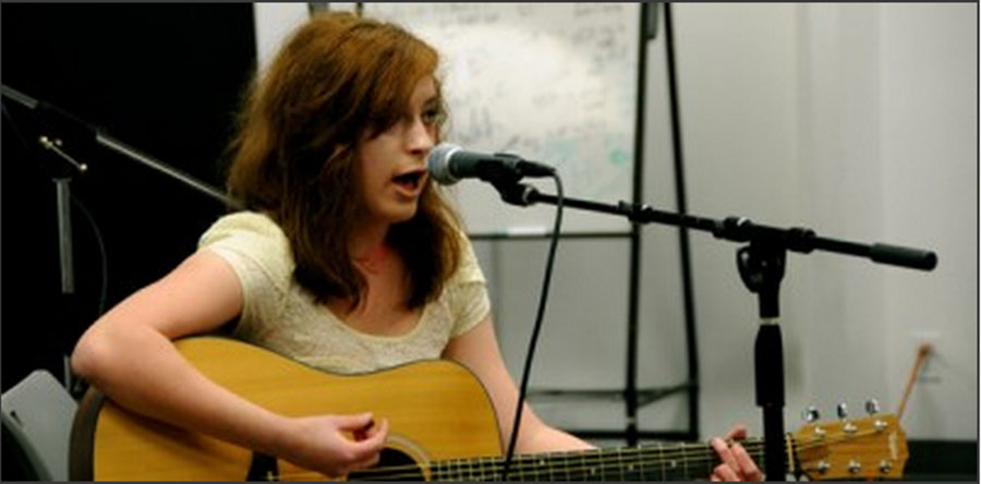 STEPPING OUT: When sophomore Danielle Lowe sang Demi Lovato's