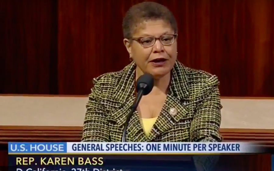 CONGRESS%3A+U.S.+Rep.+Karen+Bass%2C+whose+37th+Congressional+District+includes+Shalhevet%2C+spoke+against+President+Trump%27s+healthcare+proposal+on+the+floor+of+the+House+of+Representatives+March+24.