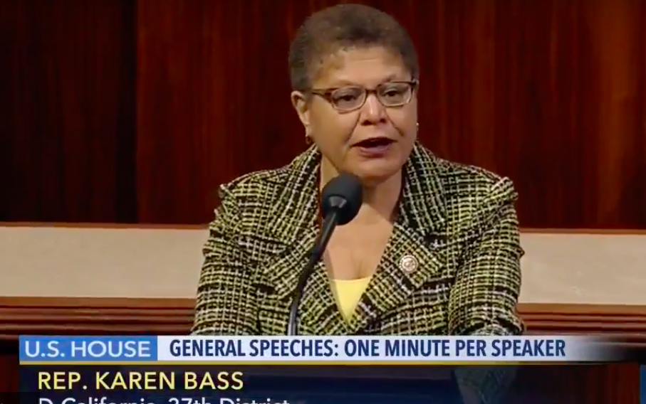 CONGRESS: U.S. Rep. Karen Bass, whose 37th Congressional District includes Shalhevet, spoke against President Trump's healthcare proposal on the floor of the House of Representatives March 24.