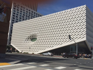 EYE:  The small "oculus" window allows light into the new Broad museum, across the street from Disney Hall downtown.